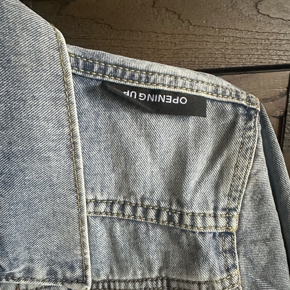Denim Jacket with Button Closure NWT - image 3